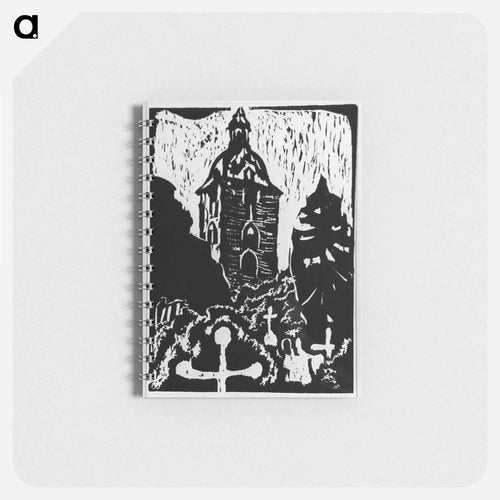 Churchyard and Church, Fortress at Fehmarn - Ernst Ludwig Kirchner Memo.