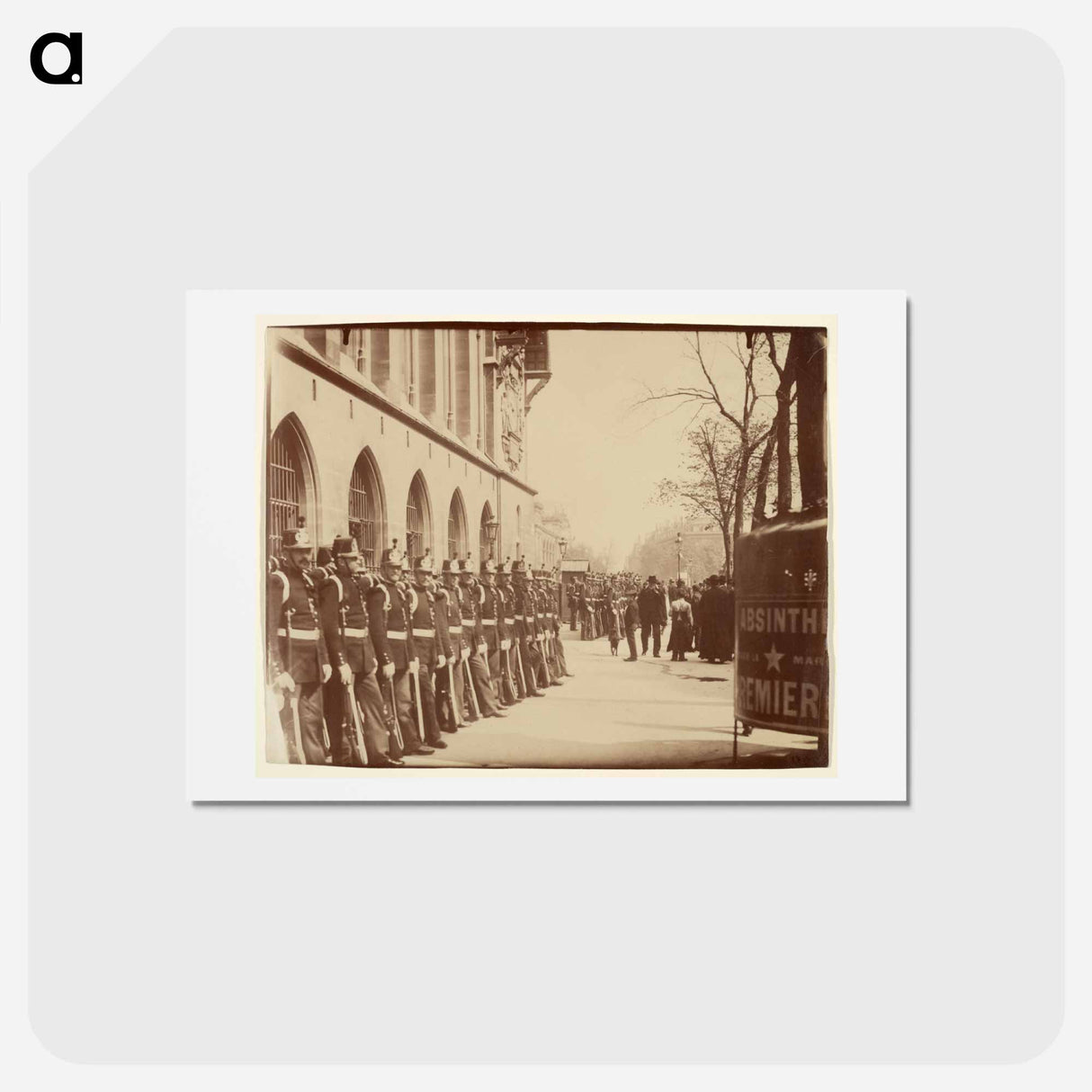 アートポストカード-Gardes Républicains devant le Palais de Justice
 - ウジェーヌ アジェ Postcard.