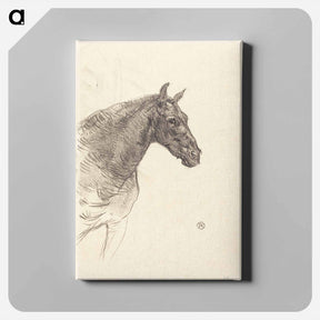 アートパネル-Old Horse - アンリ ド トゥールーズ ロートレック Canvas.