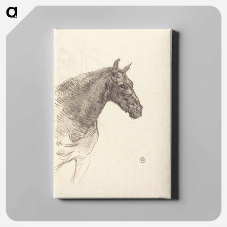 アートパネル-Old Horse - アンリ ド トゥールーズ ロートレック Canvas.