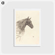 アートポストカード-Old Horse - アンリ ド トゥールーズ ロートレック Postcard.