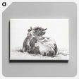 アートパネル-Lying cow - ジャン ベルナール Canvas.