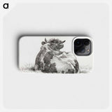 Lying cow - ジャン ベルナール Phone Case.