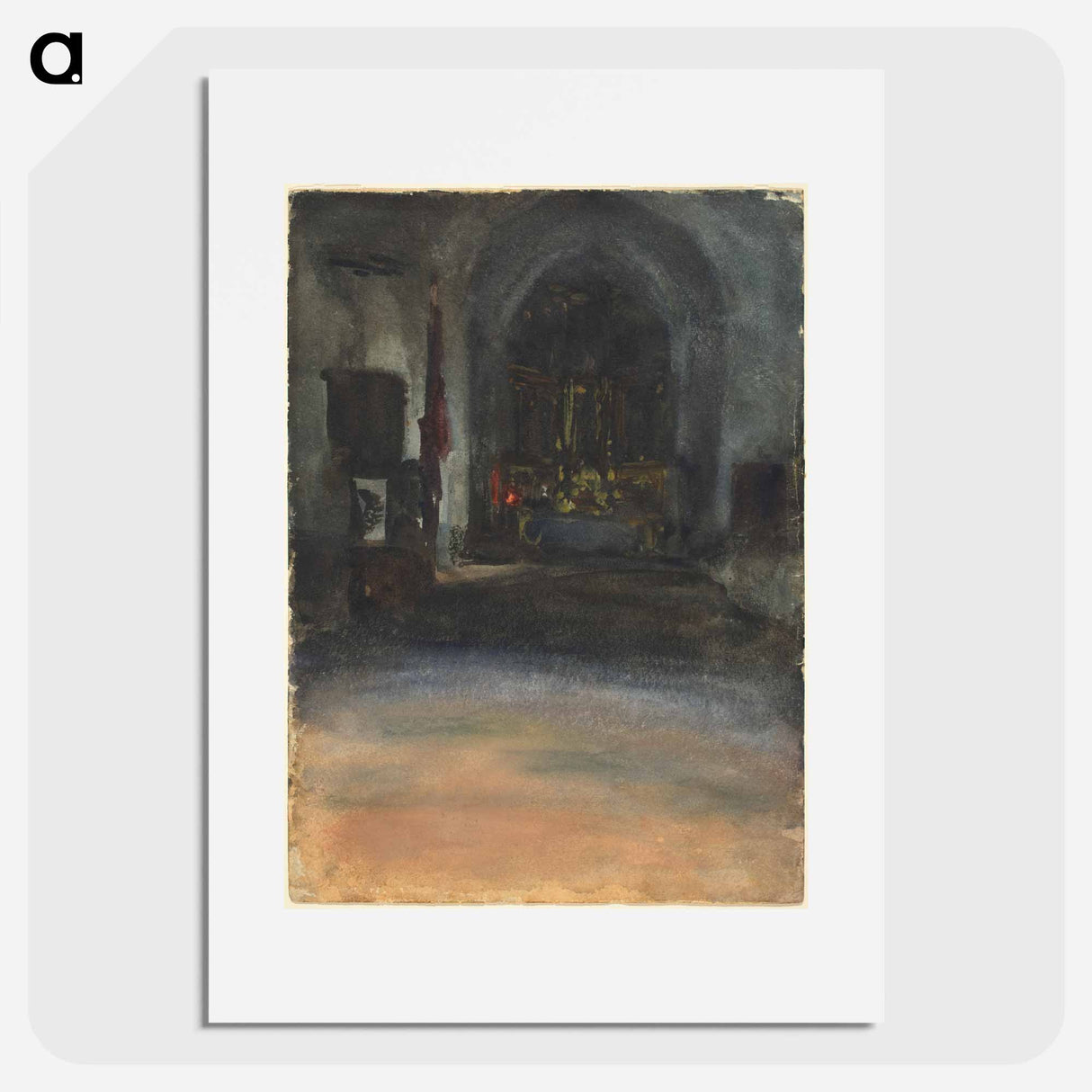 Spanish Church Interior - John Singer Sargent Poster.