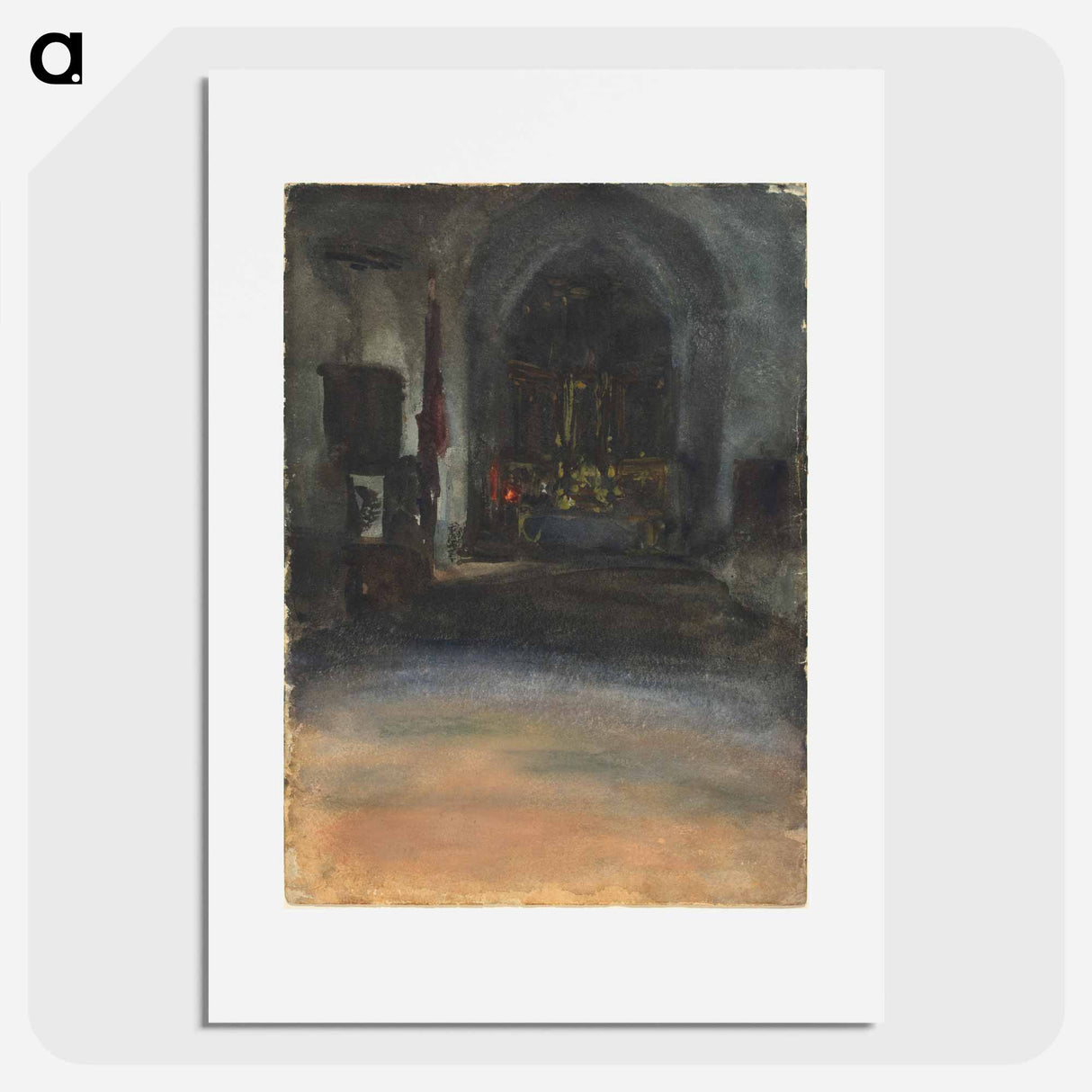 アートポスター-Spanish Church Interior - ジョン シンガー サージェント Poster.
