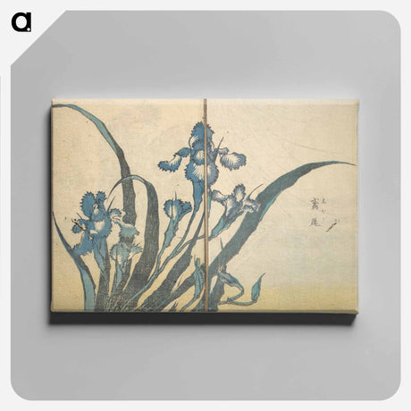 アートパネル-Picture Book with Mixed Verses on Jōruri (Puppet Theater) - 葛飾 北斎 Canvas.