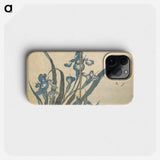 Picture Book with Mixed Verses on Jōruri (Puppet Theater) - Katsushika Hokusai Phone Case.