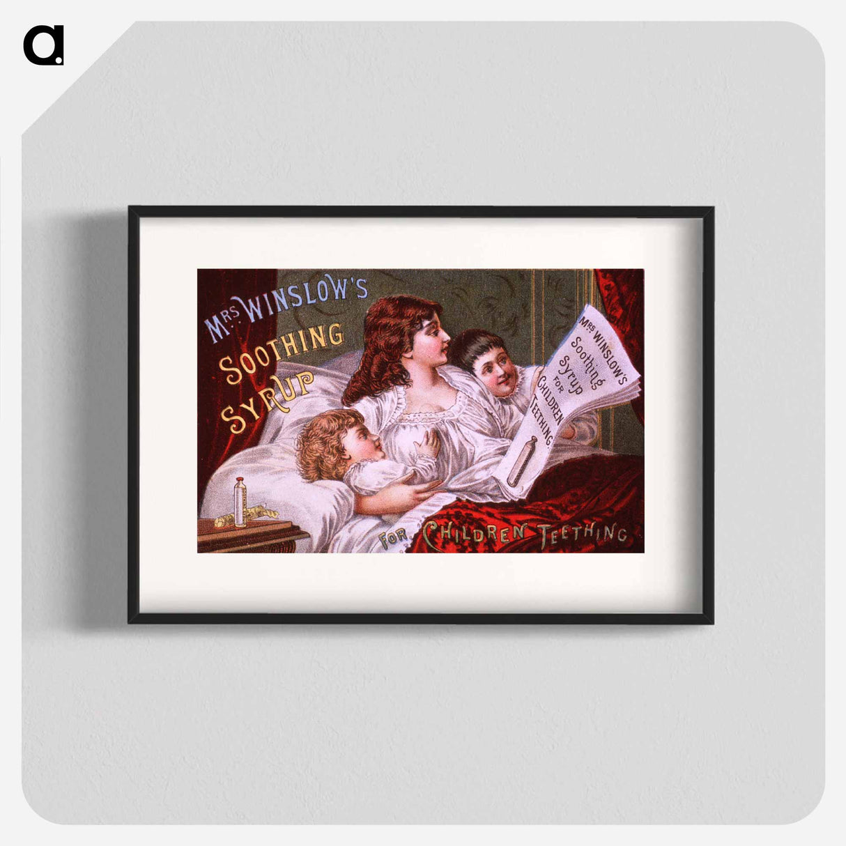 アートポスター-Advertisement for Mrs. Winslow's Soothing Syrup
 - 国立医学図書館 Poster.