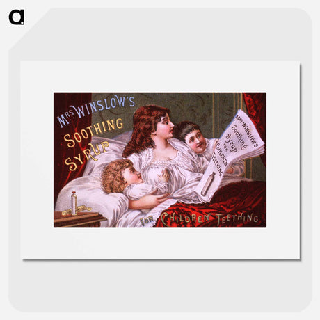 アートポスター-Advertisement for Mrs. Winslow's Soothing Syrup
 - 国立医学図書館 Poster.