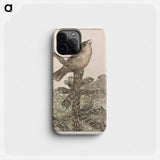 Zingende vogel op naaldboom - テオ ヴァン ホイテマ Phone Case.