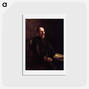 アートポストカード-Portrait of Charles Linford, the Artist - トーマス エイキンズ Postcard.