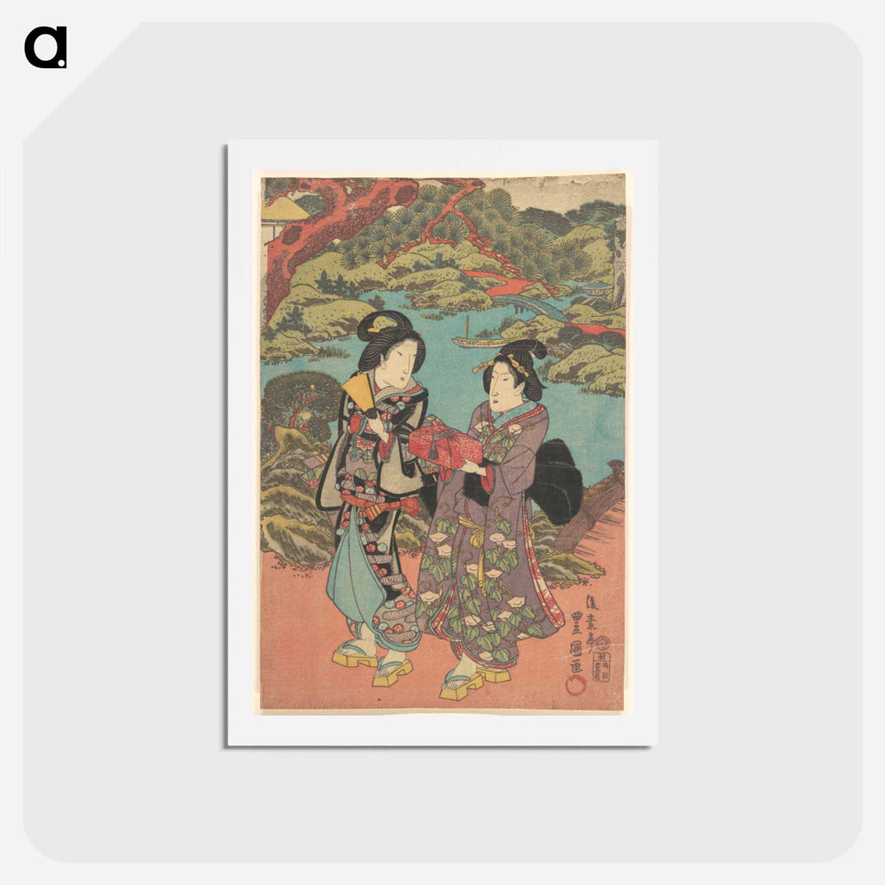 アートポストカード-Utagawa Kunisada Print
 - 歌川 国貞 Postcard.