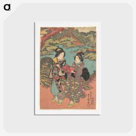 アートポストカード-Utagawa Kunisada Print
 - 歌川 国貞 Postcard.