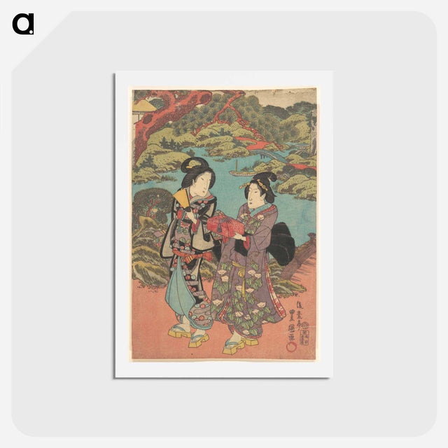 アートポストカード-Utagawa Kunisada Print
 - 歌川 国貞 Postcard.