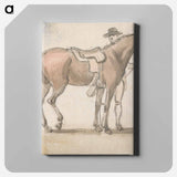 アートパネル-A Man and a Saddled Horse
 - イェール大学アートギャラリー Canvas.