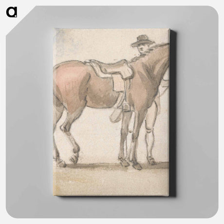 アートパネル-A Man and a Saddled Horse
 - イェール大学アートギャラリー Canvas.