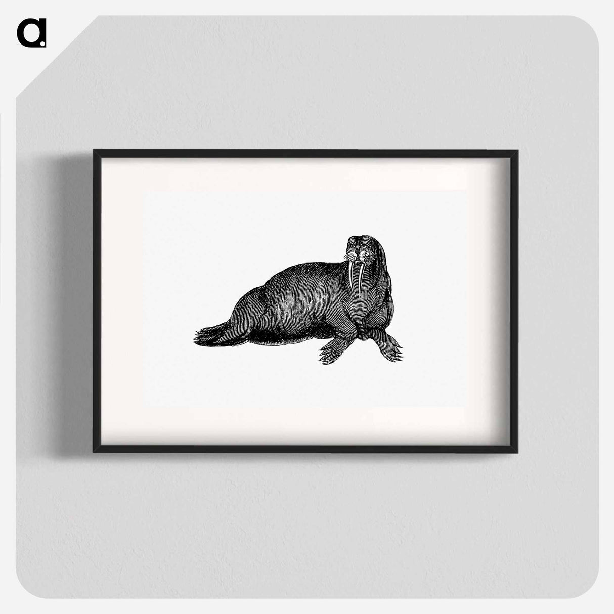 アートポスター-Walrus from Journal of a Voyage to Greenland
 - 大英図書館 Poster.