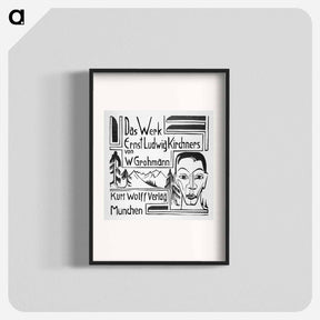 アートポスター-Prospectus for The work of Ernst Ludwig Kirchner - エルンスト ルートヴィヒ キルヒナー Poster.