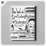 アートパネル-Prospectus for The work of Ernst Ludwig Kirchner - エルンスト ルートヴィヒ キルヒナー Canvas.