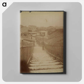 アートパネル-Butte aux Cailles, Rue de la Colonie
 - ウジェーヌ アジェ Canvas.