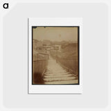アートポストカード-Butte aux Cailles, Rue de la Colonie
 - ウジェーヌ アジェ Postcard.