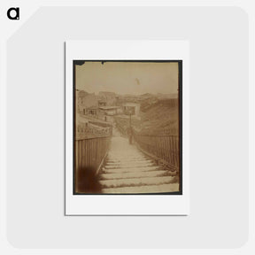 アートポストカード-Butte aux Cailles, Rue de la Colonie
 - ウジェーヌ アジェ Postcard.
