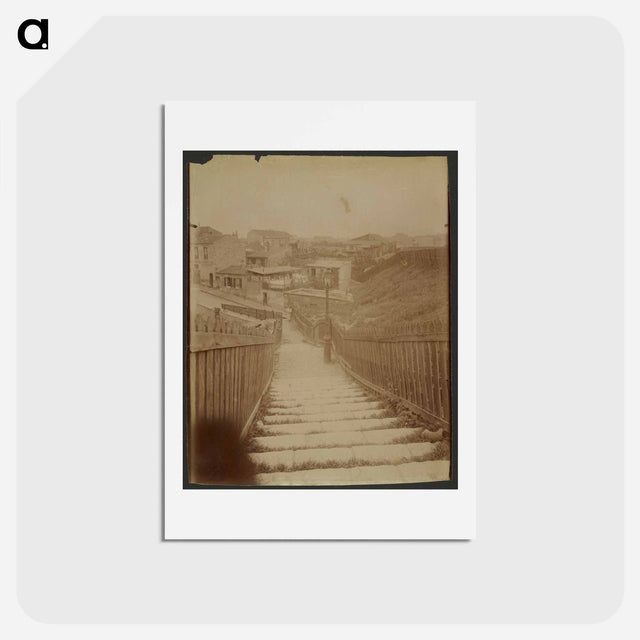アートポストカード-Butte aux Cailles, Rue de la Colonie
 - ウジェーヌ アジェ Postcard.