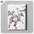 アートパネル-The Jockey - アンリ ド トゥールーズ ロートレック Canvas.