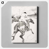 アートパネル-The Jockey - アンリ ド トゥールーズ ロートレック Canvas.
