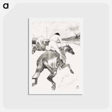 アートポストカード-The Jockey - アンリ ド トゥールーズ ロートレック Postcard.