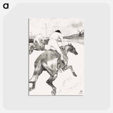 アートポストカード-The Jockey - アンリ ド トゥールーズ ロートレック Postcard.