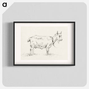 アートポスター-Standing goat - ジャン ベルナール Poster.