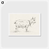 アートポストカード-Standing goat - ジャン ベルナール Postcard.