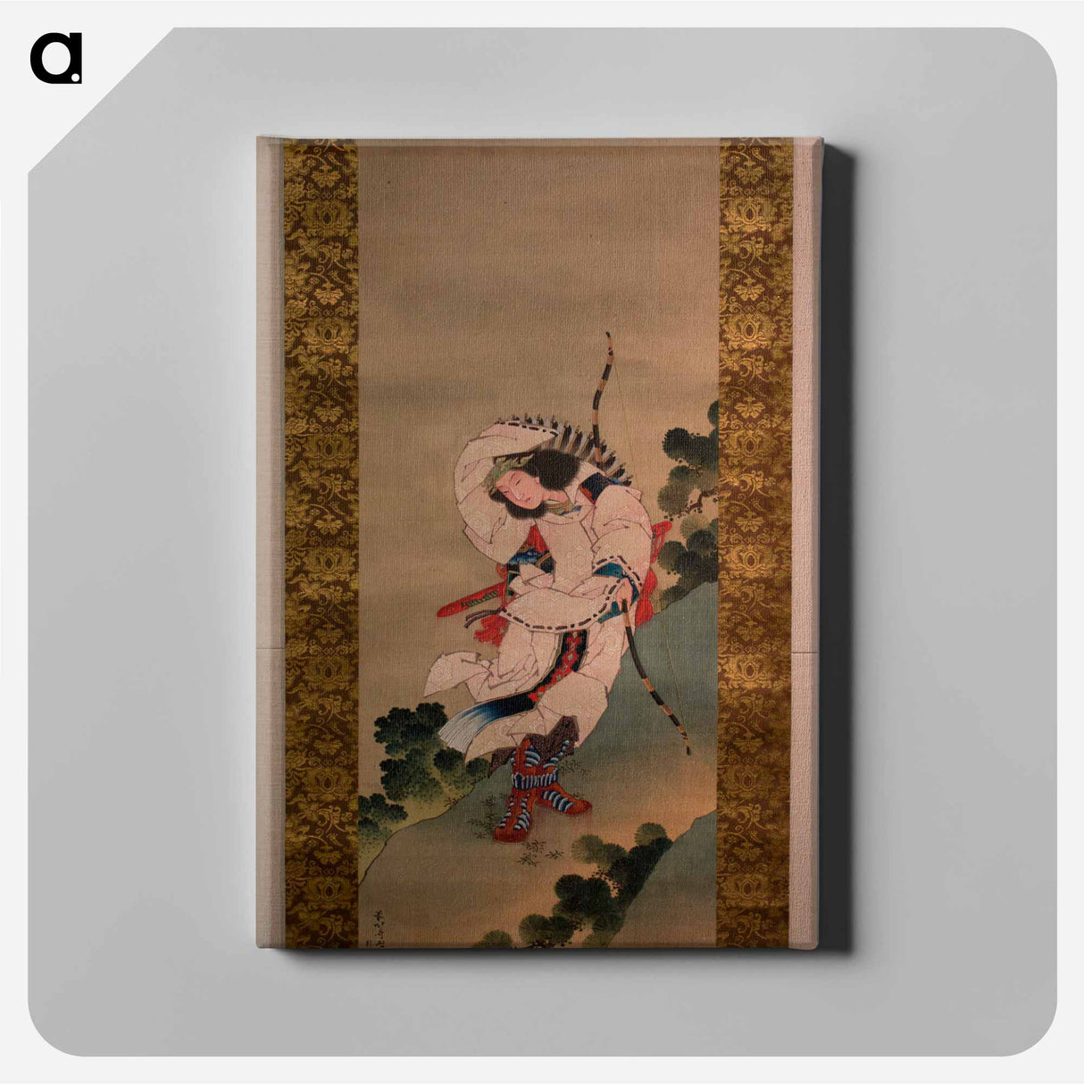 The Legendary Empress Jingū - 葛飾 北斎 Canvas.