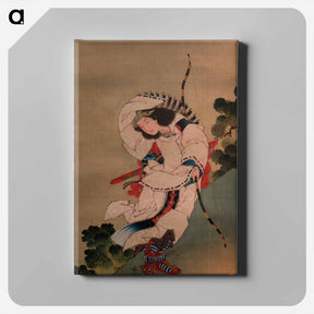 アートパネル-The Legendary Empress Jingū - 葛飾 北斎 Canvas.