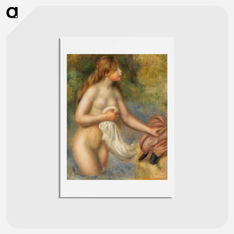 アートポストカード-Bather (Baigneuse) - ピエール オーギュスト ルノワール Postcard.
