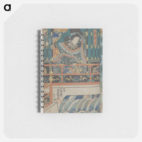 アートメモ帳-Vertical ōban Triptych Center Sheet
 - 歌川 国貞 Memo.