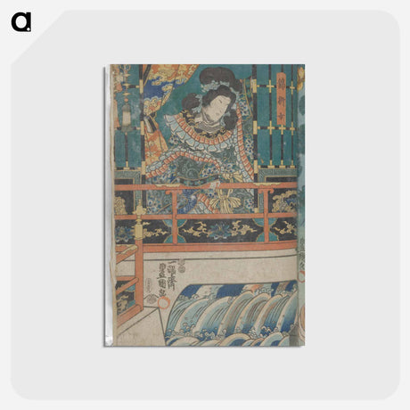 アートポストカード-Vertical ōban Triptych Center Sheet
 - 歌川 国貞 Postcard.