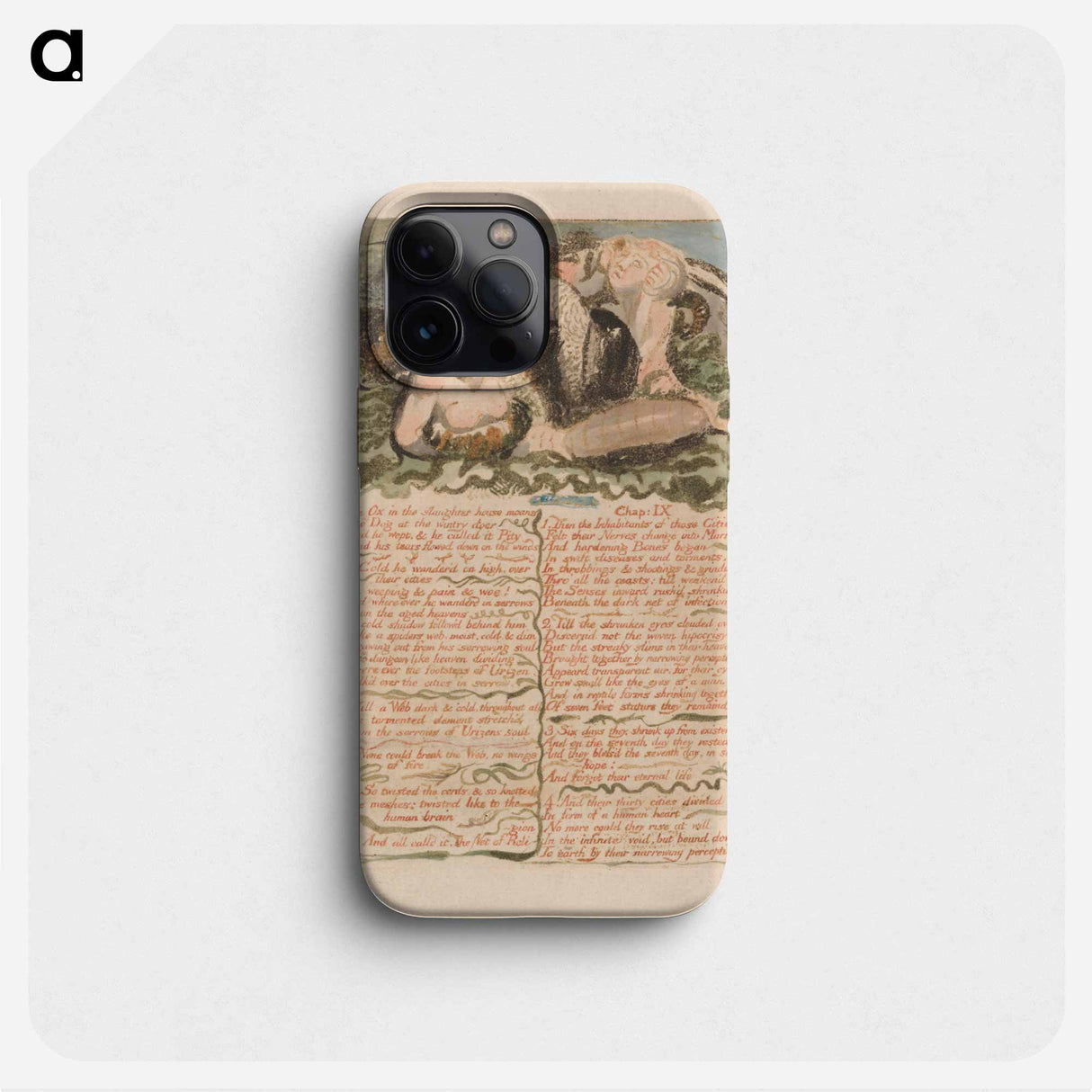 The Ox in the Slaughter House Moans.... - ウィリアム ブレイク Phone Case.