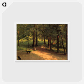 アートポストカード-Irvington Woods - アルバート ビアスタット Postcard.