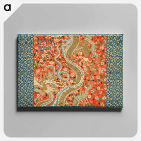アートパネル-Chinese Canopy with Dragon Among Flowers
 - クリーブランド美術館 Canvas.