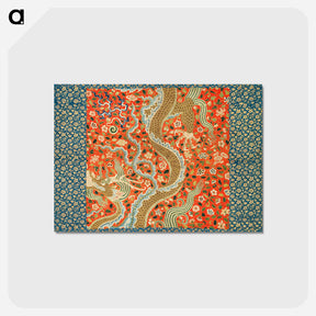 アートポストカード-Chinese Canopy with Dragon Among Flowers
 - クリーブランド美術館 Postcard.