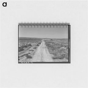 アートメモ帳-Section of lone road approaching the Schroeder place - ドロテア ラング Memo.