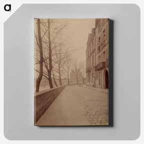 アートパネル-Quai d'Orleans, Ile Saint-Louis
 - ウジェーヌ アジェ Canvas.