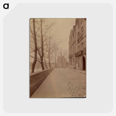 アートポストカード-Quai d'Orleans, Ile Saint-Louis
 - ウジェーヌ アジェ Postcard.