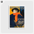 アートポストカード-Ambassadeurs: Aristide Bruant - アンリ ド トゥールーズ ロートレック Postcard.