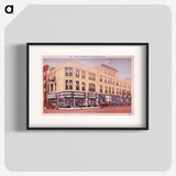 アートポスター-Hotel La Fayette and Saunders Drugs, Exterior View
 - 国立医学図書館 Poster.