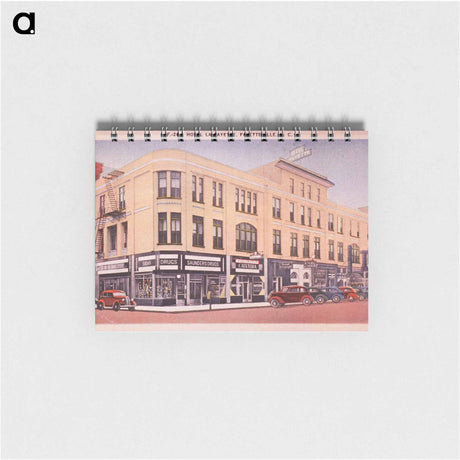 アートメモ帳-Hotel La Fayette and Saunders Drugs, Exterior View
 - 国立医学図書館 Memo.