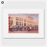 アートポスター-Hotel La Fayette and Saunders Drugs, Exterior View
 - 国立医学図書館 Poster.