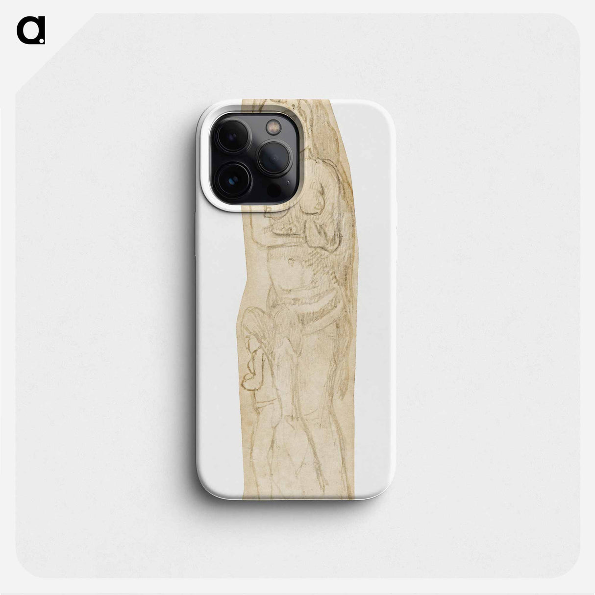 Sketch of Maori Woman and Child - ポール ゴーギャン Phone Case.